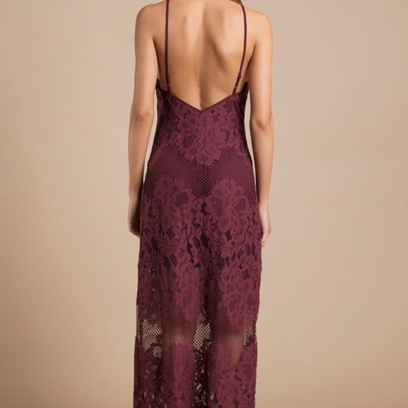 Wine lace maxi - Picture 2 of 4